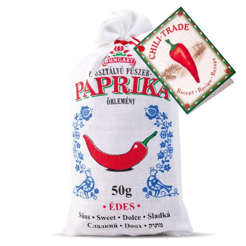 Fűszerpaprika őrlemény vászonzsákban 50g édes