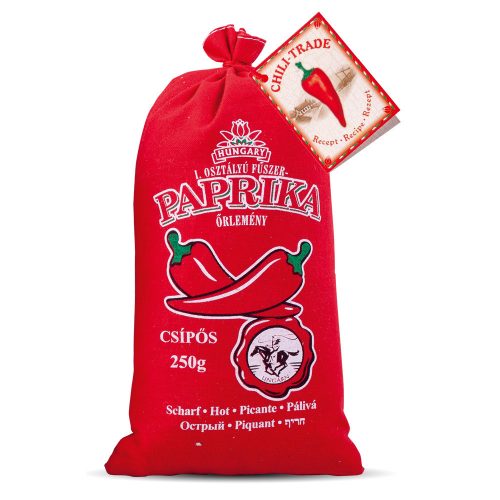 Fűszerpaprika őrlemény vászonzsákban 250g erős