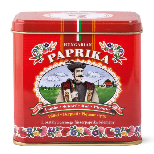 Fűszerpaprika őrlemény fém díszdobozban 100g erős