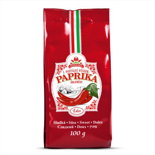 Fűszerpaprika őrlemény papírtasakban 100g édes