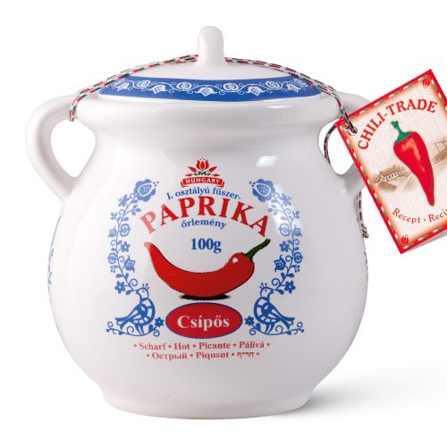 Fűszerpaprika őrlemény kerámia fazékban 100g erős