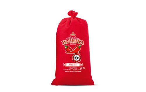 Füst ízű fűszerpaprika őrlemény vászonzsákban erős 250g