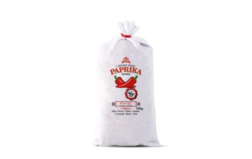 Füst ízű fűszerpaprika őrlemény vászonzsákban 500g édes