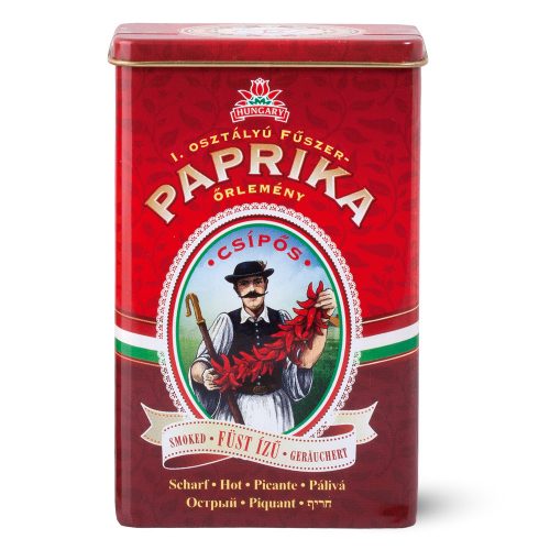 Füst ízű fűszerpaprika őrlemény fém díszdobozban 50g erős