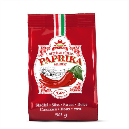 Fűszerpaprika őrlemény papírtasakban 50g édes