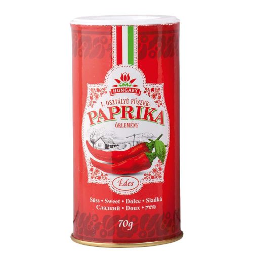 Fűszerpaprika őrlemény szórófejes díszdobozban 70g édes