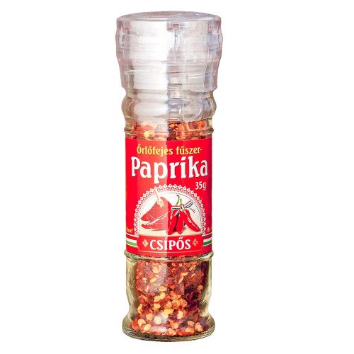 Őrlőfejes paprika granulátum édes