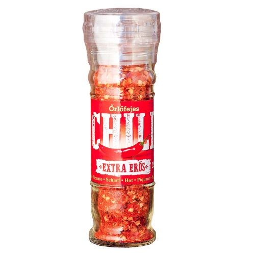 Őrlőfejes chili granulátum 1 x 35g