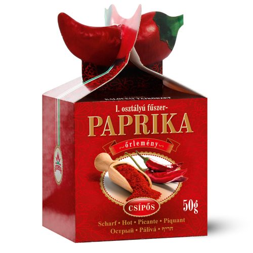 Paprikás díszdoboz erős - piros