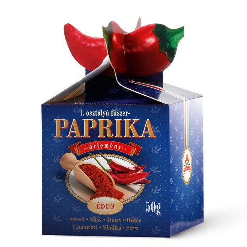 Paprikás díszdoboz édes - kék