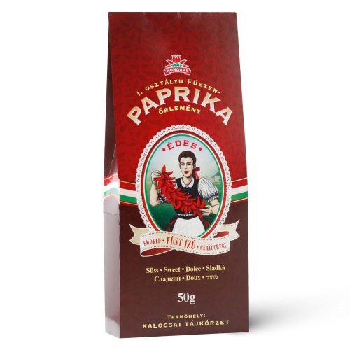 Füst ízű fűszerpaprika őrlemény papírdobozban édes 50g