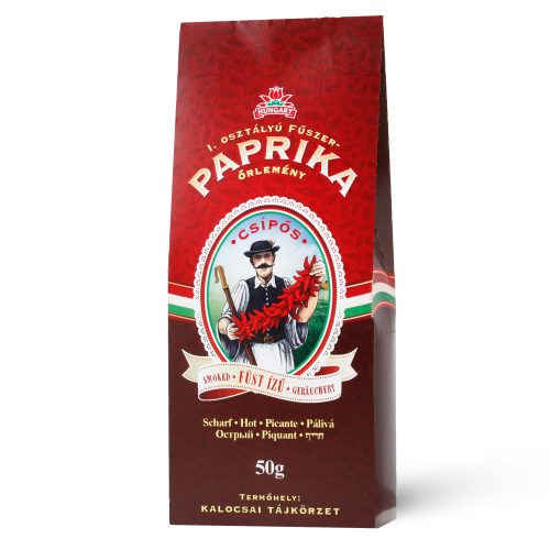 Füst ízű fűszerpaprika őrlemény papírdobozban erős 50g