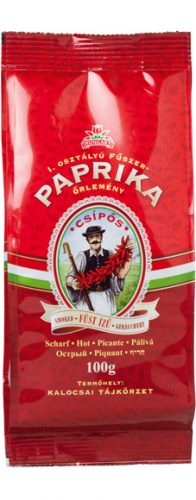 Füst ízű fűszerpaprika őrlemény papírtasakban csípős 100g