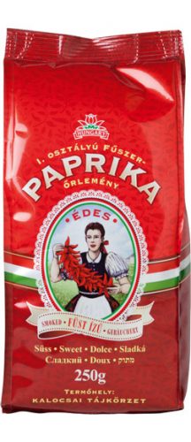 Füst ízű fűszerpaprika őrlemény papírtasakban édes 250g