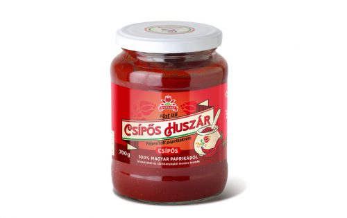 Füst ízű Csípős Huszár pépesített paprika krém 700g