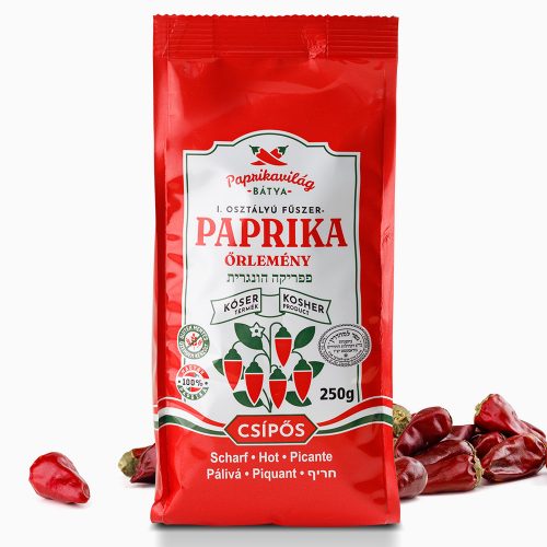 Fűszerpaprika őrlemény papírtasakban 250g erős